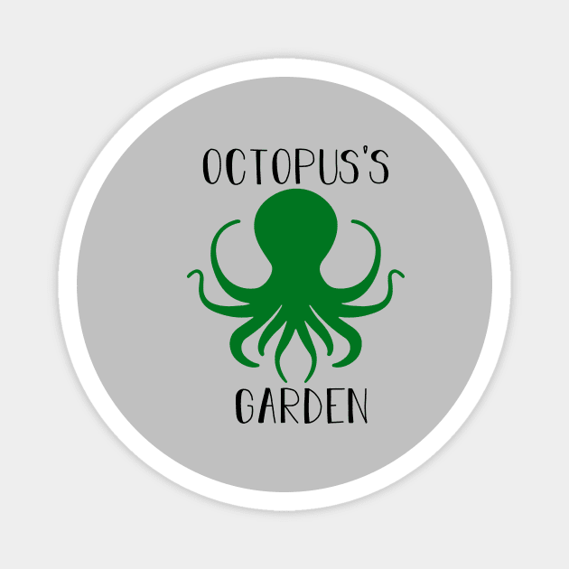 Octopuss Garden, black green Magnet by Perezzzoso